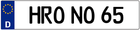 Truck License Plate